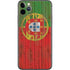Portuguese Flag Dark Wood iPhone 11 Pro Max Skin